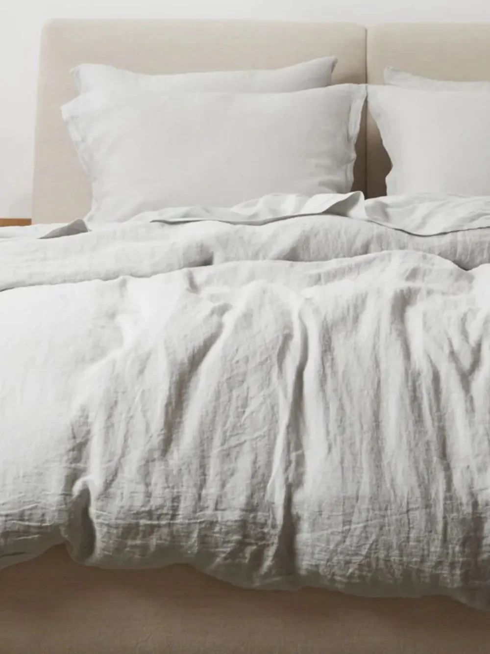 Parachute 100% Linen Duvet in Fog Full/Queen $330
